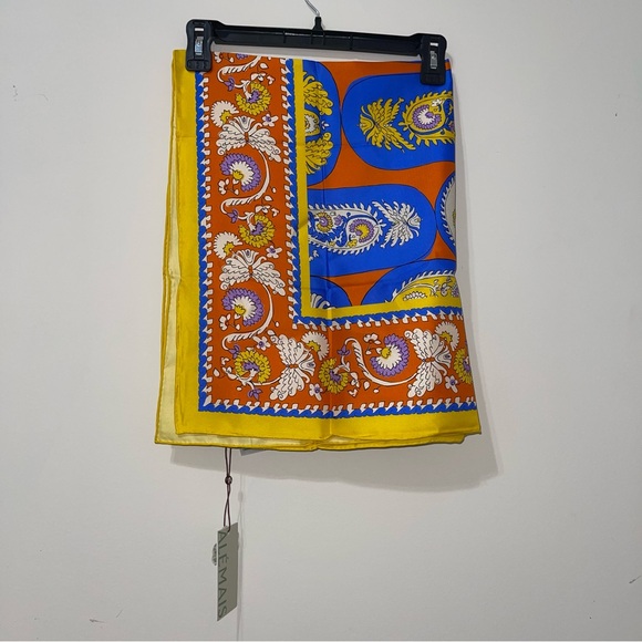 Alemais Luis Multi Colored Silk Scarf - Picture 8 of 9